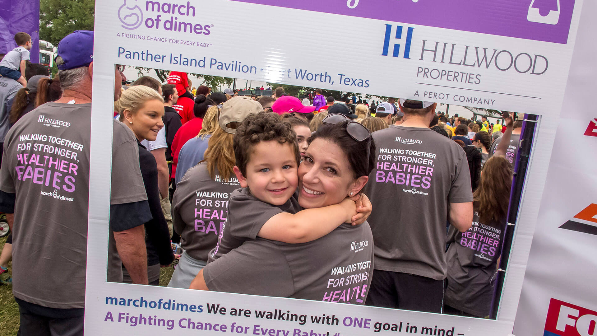 Hillwood employees walk to support the March of Dimes ‘March for Babies’ campaign.